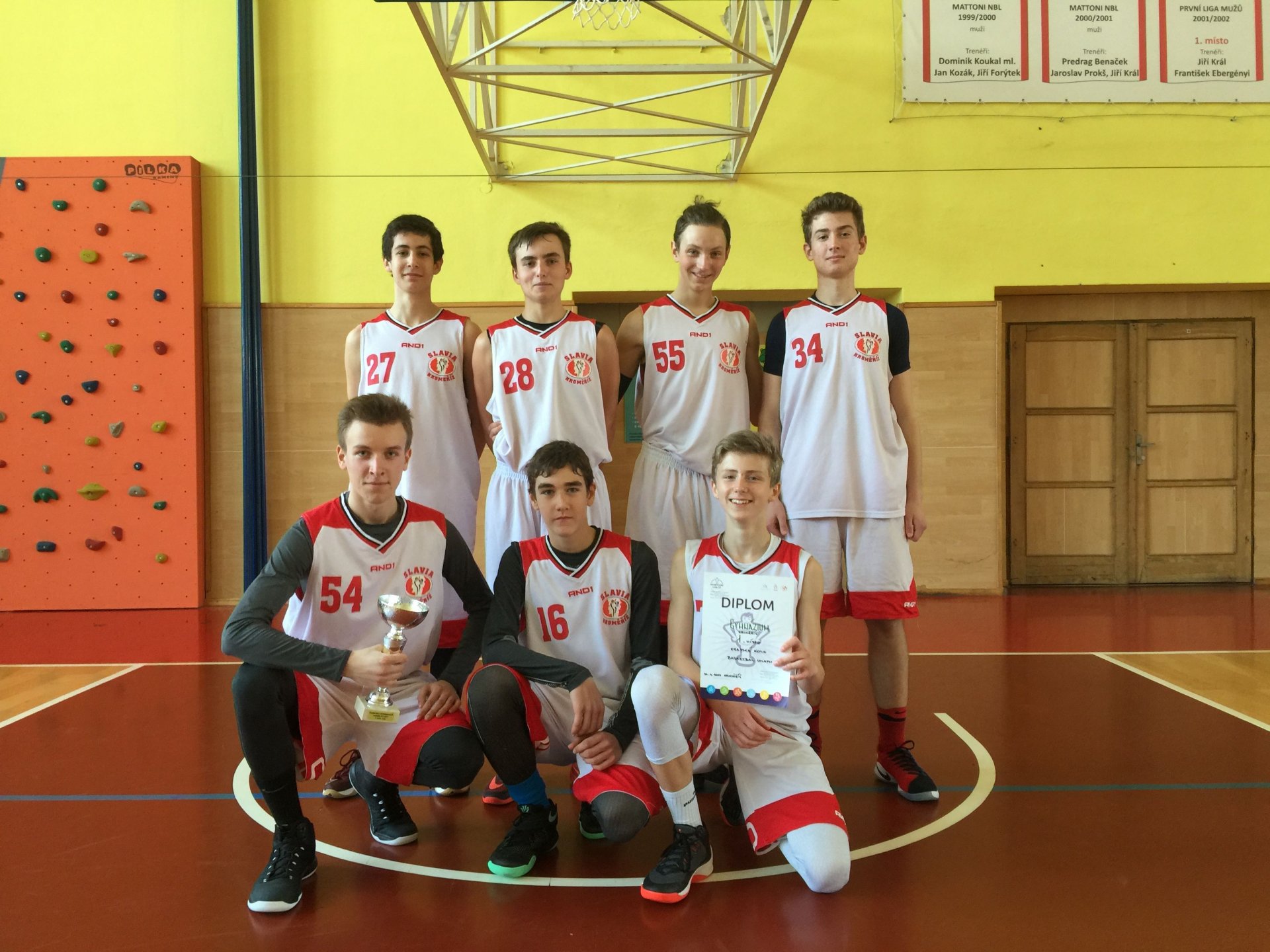 Krajské kolo a mladí basketbalisté Gymnázia Kroměříž
