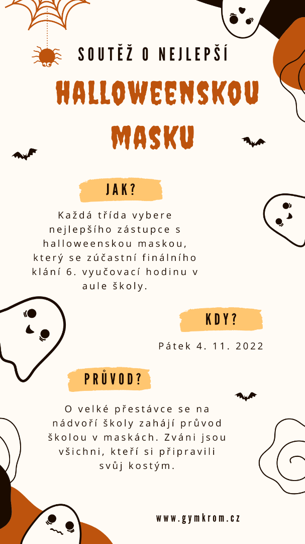 Soutěž o nejlepší halloweenskou masku